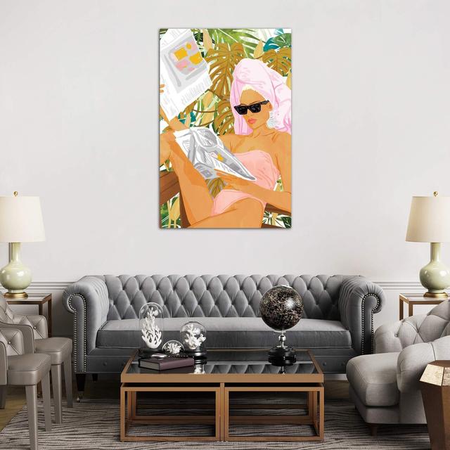 'Vacay News' Graphic Art Print on Wrapped Canvas East Urban Home Size: 101.6cm H x 66.04cm W x 1.91cm D on Productcaster.