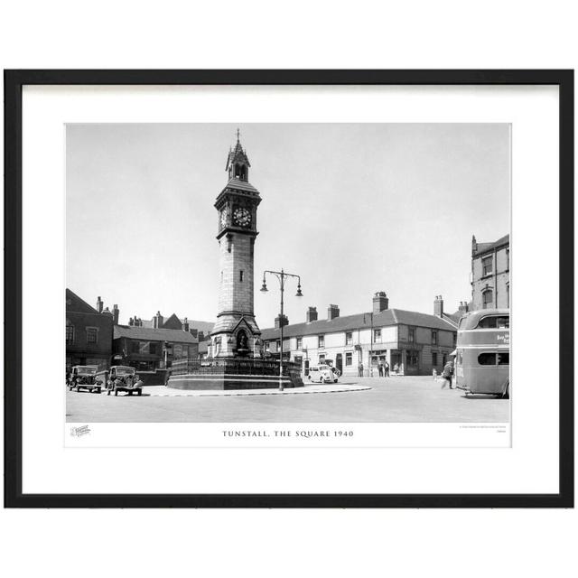 'Tunstall, the Square 1940' - Picture Frame Photograph Print on Paper The Francis Frith Collection Size: 28cm H x 36cm W x 2.3cm D on Productcaster.