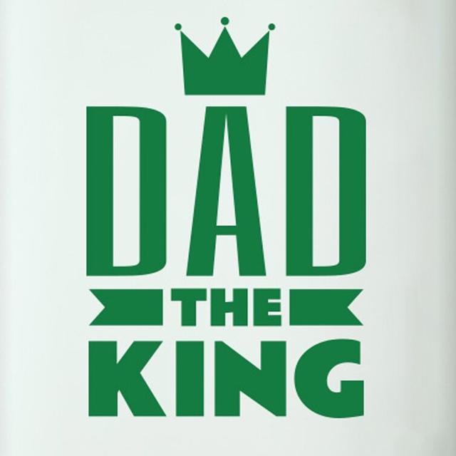 Dad the King Door Room Wall Sticker Maturi Colour: Green on Productcaster.