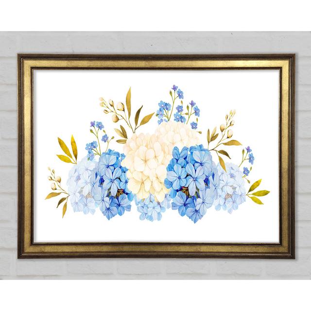 Blaue und beigefarbene Nelken - Einzelner Bilderrahmen Kunstdrucke ClassicLiving Größe: 59,7 cm H x 84,1 cm B x 1,5 cm T on Productcaster.