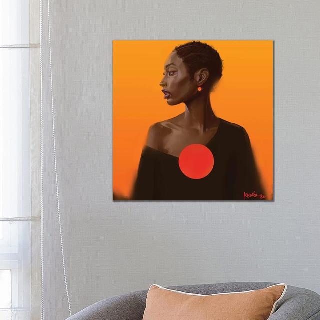 Sunset by Adekunle Adeleke - Wrapped Canvas Gallery-Wrapped Canvas Giclée Mercer41 Size: 66.04cm H x 66.04cm W x 3.81cm D on Productcaster.