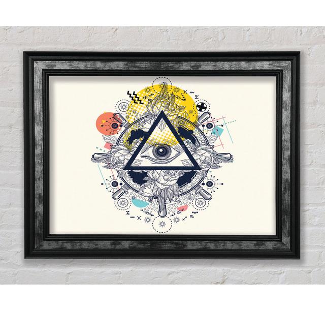 All Seeing Eye - Single Picture Frame Art Prints Bright Star Size: 100cm H x 141.4cm W x 8cm D on Productcaster.