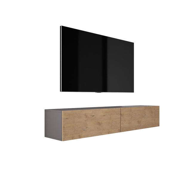 TV-Möbel drewno3x Overall Entertainment Center Width - Side to Side: 170cm W, Colour: Anthracite/Lancelot oak on Productcaster.