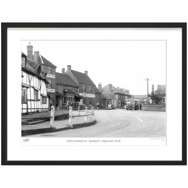 'Polesworth, Market Square 1958' by Francis Frith - Picture Frame Photograph Print on Paper The Francis Frith Collection Size: 45cm H x 60cm W x 2.3cm on Productcaster.