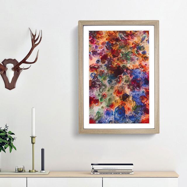 Colour Me in Abstract - Picture Frame Graphic Art Print East Urban Home Frame Option: Oak Framed, Size: 87cm H x 62cm W x 2cm D on Productcaster.