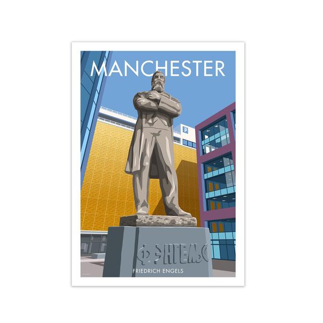 'Manchester Engels' Graphict Art East Urban Home Size: 21 cm H x 29.7 cm W x 1 cm D, Frame Options: No Frame on Productcaster.