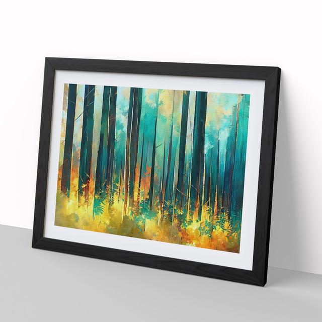 Forest Abstract Vol.1 - Picture Frame Graphic Art Alpen Home Frame Colour: Black Framed, Size: 25cm H x 34cm W x 2cm D on Productcaster.