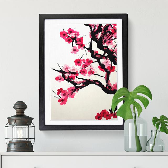 Cherry Blossom Tree ed - Single Picture Frame Graphic Art Marlow Home Co. Format: Black Framed, Size: 46cm H x 34cm W on Productcaster.