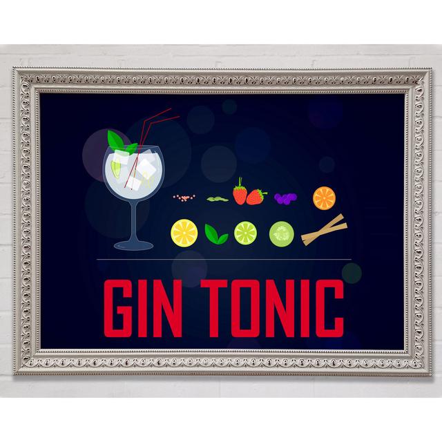 Gin And Tonic - Single Picture Frame Art Prints Bright Star Size: 59.7cm H x 84.1cm W x 3cm D on Productcaster.