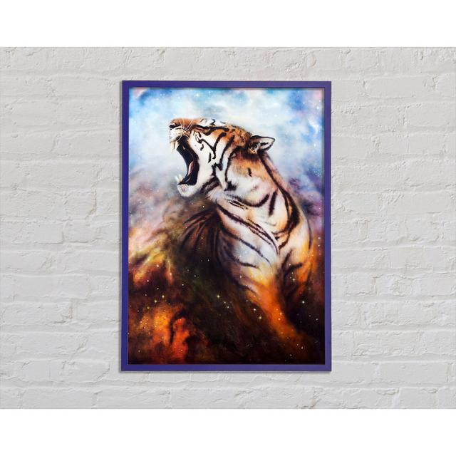 Roaring Tiger - Single Picture Frame Art Prints Latitude Vive Size: 59.7cm H x 42cm W x 2cm D on Productcaster.