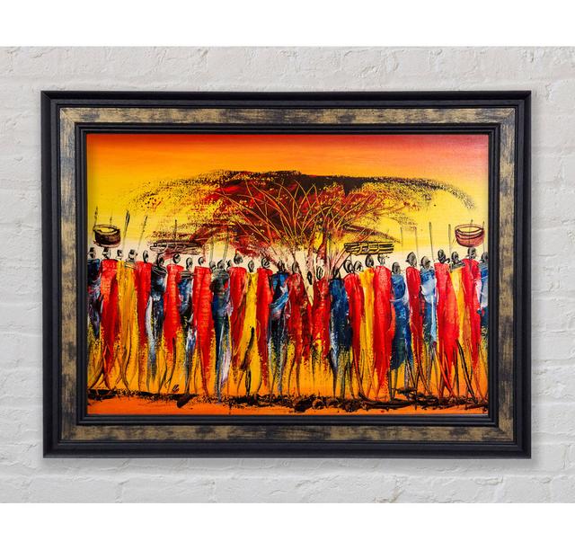 African Tribal Art 15 - Single Picture Frame Art Prints Ophelia & Co. Size: 21cm H x 29.7cm W x 8cm D on Productcaster.