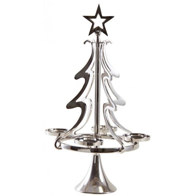 Christmas Tree Shape Metal Candelabra The Seasonal Aisle Size: 56cm H x 32cm W x 32cm D on Productcaster.