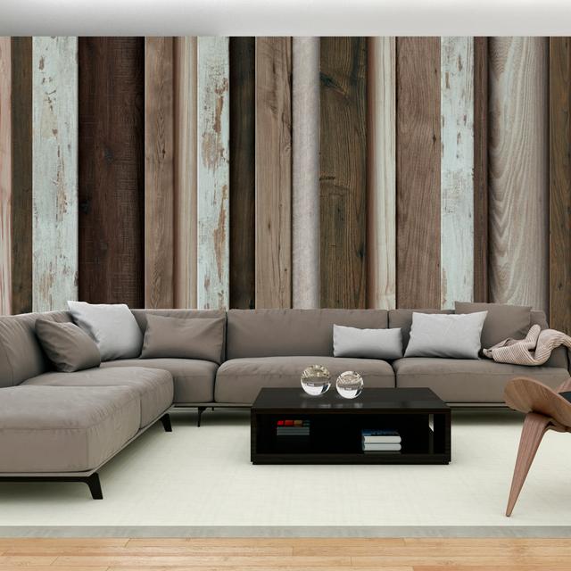 Wooden Fan 2.8m x 5m Semi-Gloss Paste the Wall Mural Alpen Home on Productcaster.