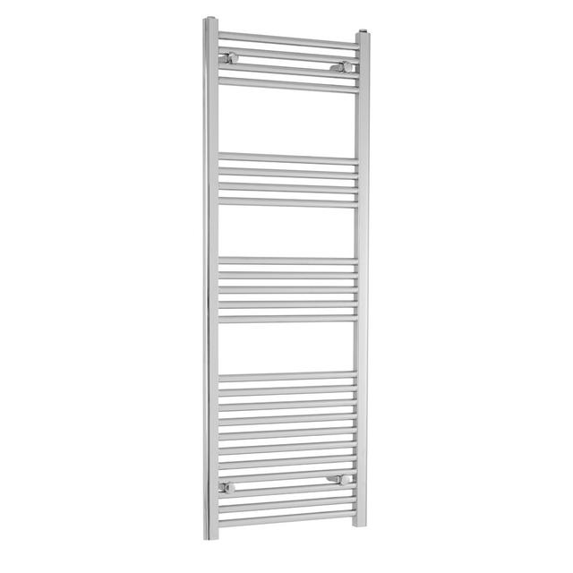 Straight Towel Rail Heated Towel Rails Towelrads Size: 140cm H x 50cm W x 7.5cm D, Finish: Chrome on Productcaster.