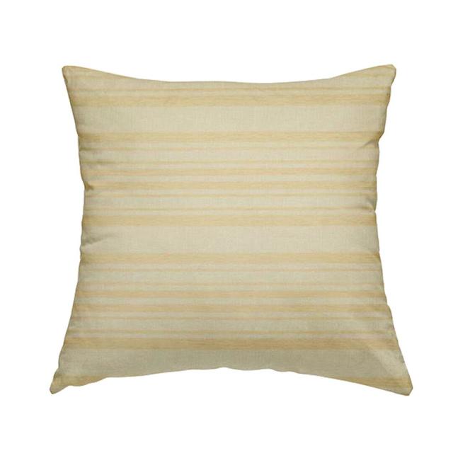 Langton Striped Cushion with Filling East Urban Home Size: 43cm H x 43cm W x 5cm D, Colour: Beige on Productcaster.