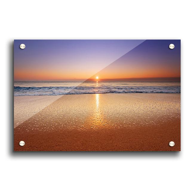 Distant Ocean Sunset - Unframed Photograph Print on Paper East Urban Home Size: 29.7cm H x 42cm W on Productcaster.