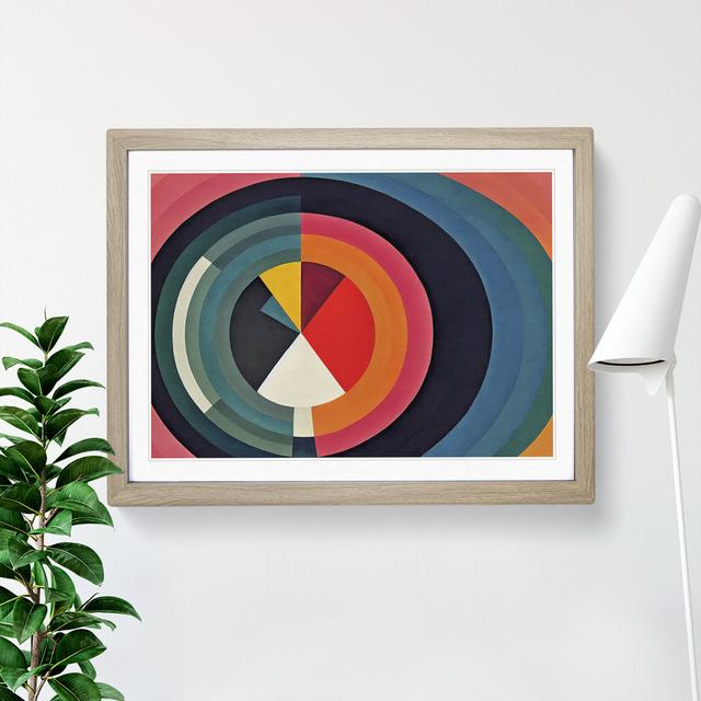 Engaging Modern Abstract - Single Picture Frame Print Norden Home Frame Colour: Oak Framed, Size: 25cm H x 34cm W x 2cm D on Productcaster.