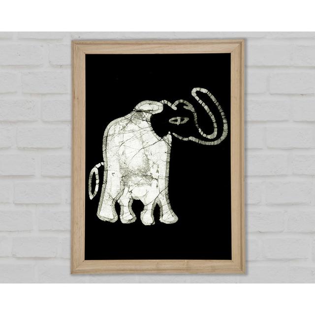 Native Elephant Art B N W - Single Picture Frame Art Prints Latitude Vive Size: 84.1cm H x 59.7cm W x 1.5cm D on Productcaster.