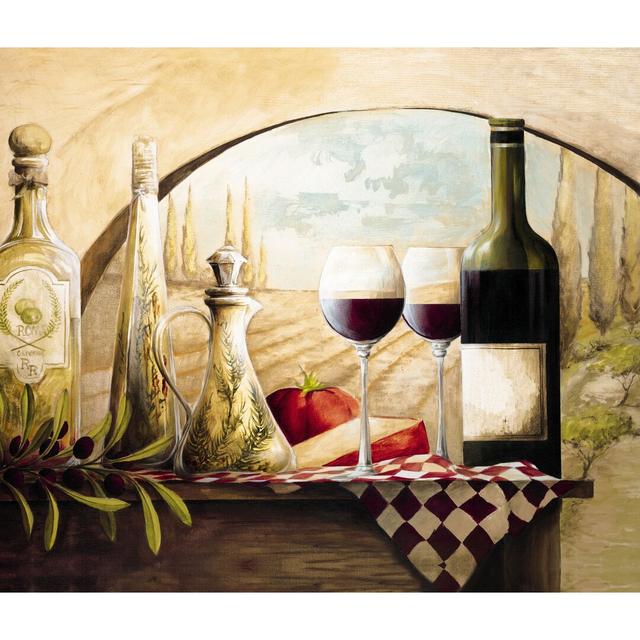 Tusccan Vinyard - Wrapped Canvas Painting Astoria Grand Size: 61cm H x 91cm W x 3.8cm D on Productcaster.