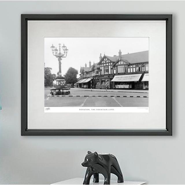 'Poynton, the Fountain C1955' - Picture Frame Photograph Print on Paper The Francis Frith Collection Size: 40cm H x 50cm W x 2.3cm D on Productcaster.