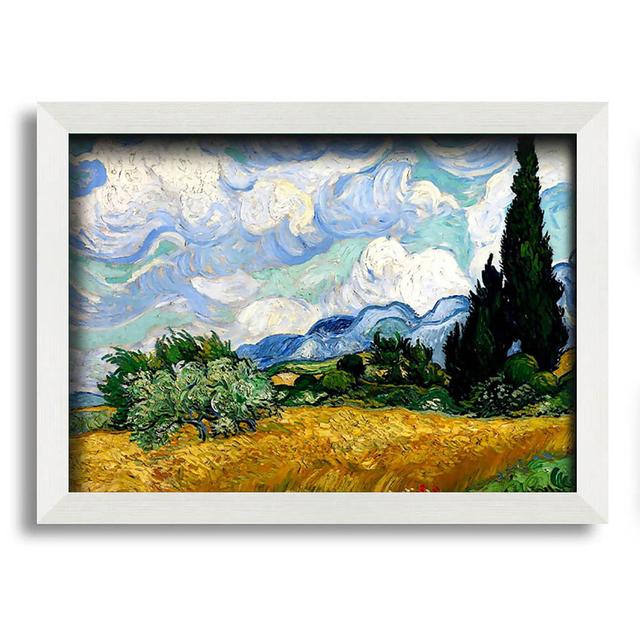 Wheat Field with Cypresses by Vincent Van Gogh - Single Picture Frame Art Prints Ophelia & Co. Size: 21cm H x 29.7cm W x 10cm D on Productcaster.