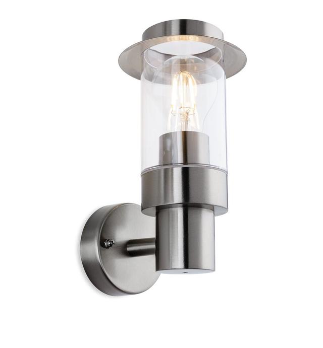 Powell Silver 9.05cm H Outdoor Wall Lantern Longshore Tides on Productcaster.