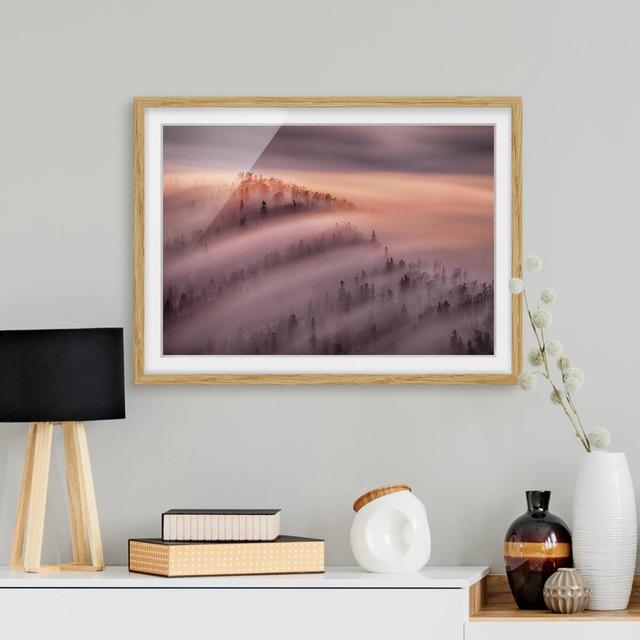 Fog Tide - Picture Frame Photograph Union Rustic Size: 40cm H x 55cm W x 2cm D, Frame Option: Brown Framed on Productcaster.