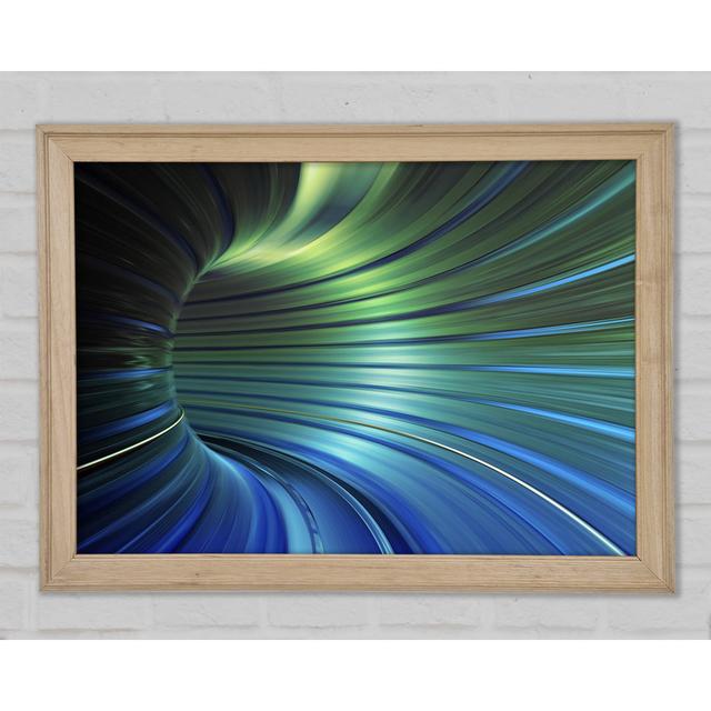 Going Through The Coloured Tunnel Framed Print Ivy Bronx Size: 29.7cm H x 42cm W x 1.5cm D on Productcaster.