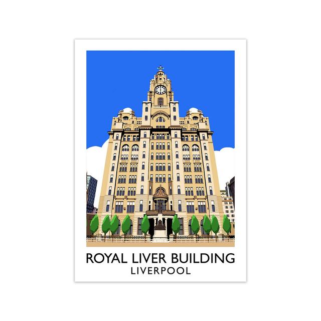 Royal Liver Building Liverpool' Graphic Art Print 17 Stories Size: 84.1cm H x 59.4cm W x 3cm D, Format: Unframed on Productcaster.