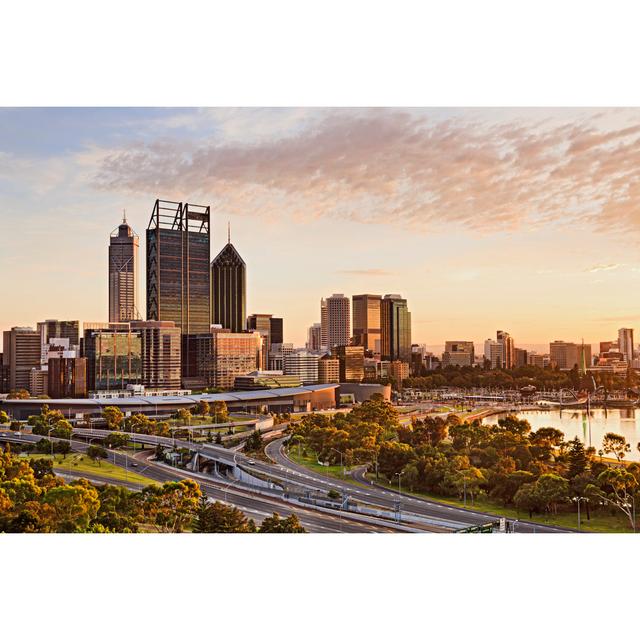 Perth at Sunrise - Wrapped Canvas Photograph 17 Stories Size: 20cm H x 30cm W on Productcaster.