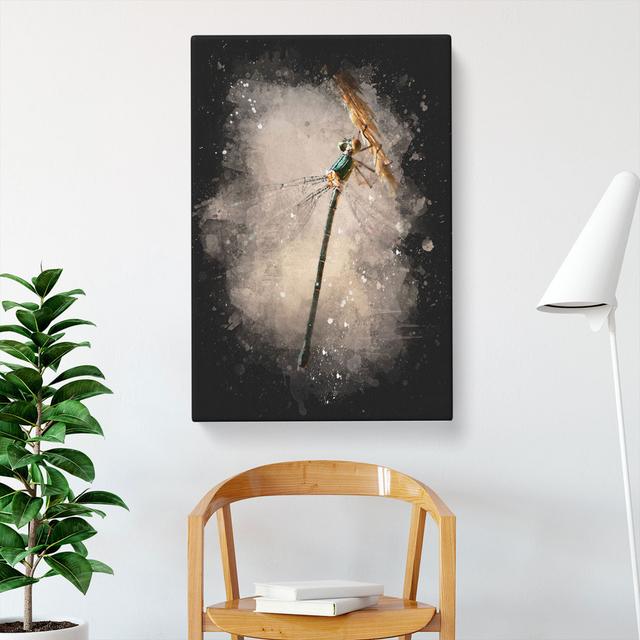 Dragonfly Vol.4 - Wrapped Canvas Painting East Urban Home Size: 60cm H x 40cm W x 3cm D on Productcaster.