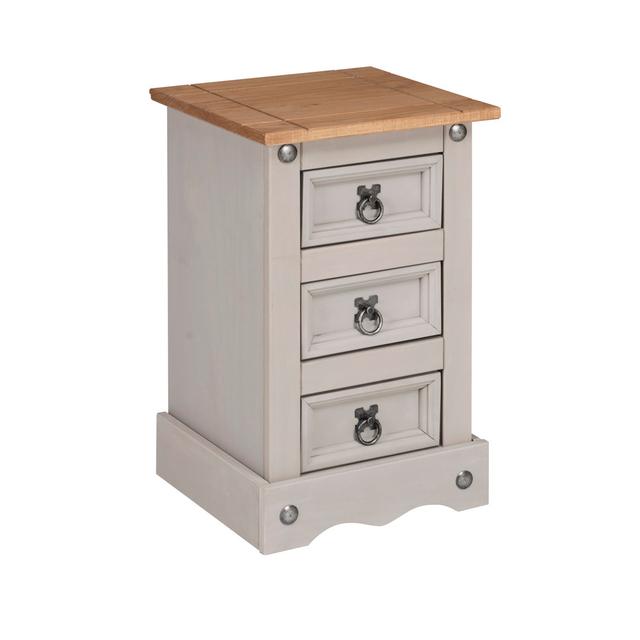 Moresby 3 Drawer Bedside Table Marlow Home Co. on Productcaster.