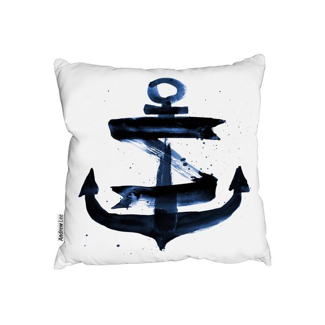 Anchor Cushion with Filling Andrew Lee Size: 45cm H x 45cm W x 20cm D on Productcaster.