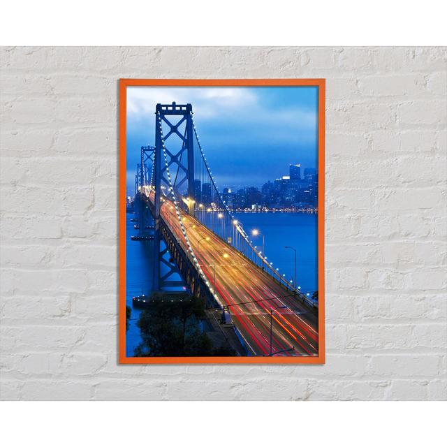 Golden Gate Bridge Blues - Single Picture Frame Art Prints Brayden Studio Size: 59.7cm H x 42cm W x 2cm D on Productcaster.