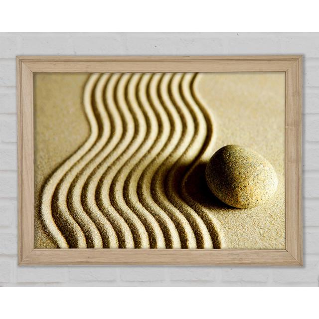 The Perfect Sand Garden Framed Print Ebern Designs Size: 21cm H x 29.7cm W x 1.5cm D, Format: Natural Framed Paper on Productcaster.