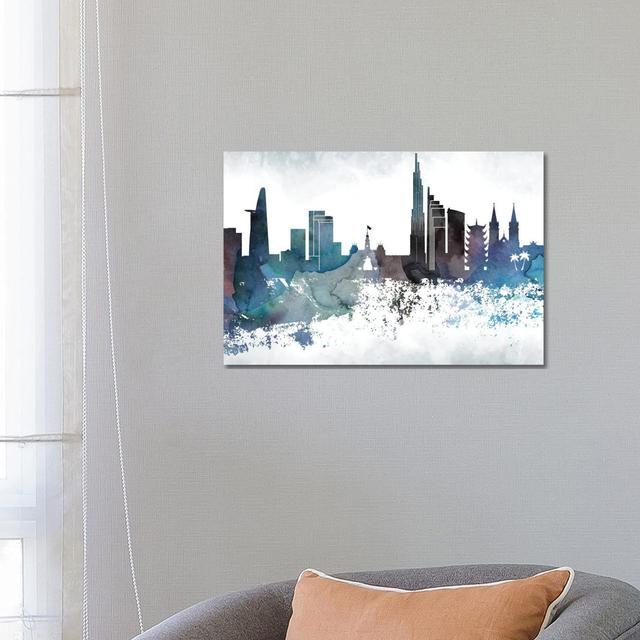 Ho Chi Minh Bluish Skyline Latitude Run Size: 45.72cm H x 66.04cm W x 1.91cm D on Productcaster.