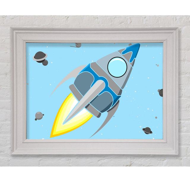 Single Picture Frame Art Prints Bright Star Colour: Baby Blue, Size: 84.1cm H x 142.2cm W x 8cm D on Productcaster.