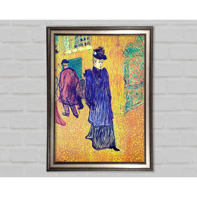 Toulouse Lautrec Jane Avril Leaves The Moulin Rouge - Single Picture Frame Print Rosalind Wheeler Size: 59.7cm H x 42cm W x 1.5cm D on Productcaster.