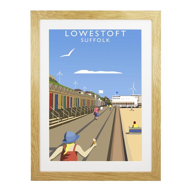 Lowestoft - Graphic Art Print on Paper George Oliver Size: 54 cm H x 44 cm W x 2.2 cm D, Format: Oak Wood Frame on Productcaster.