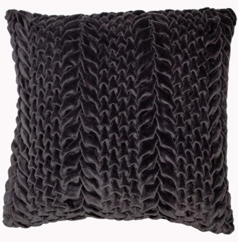 Otterville Feathers Abstract Sqaure Scatter Cushion Cushion With Filling Rosdorf Park Colour: Charcoal on Productcaster.