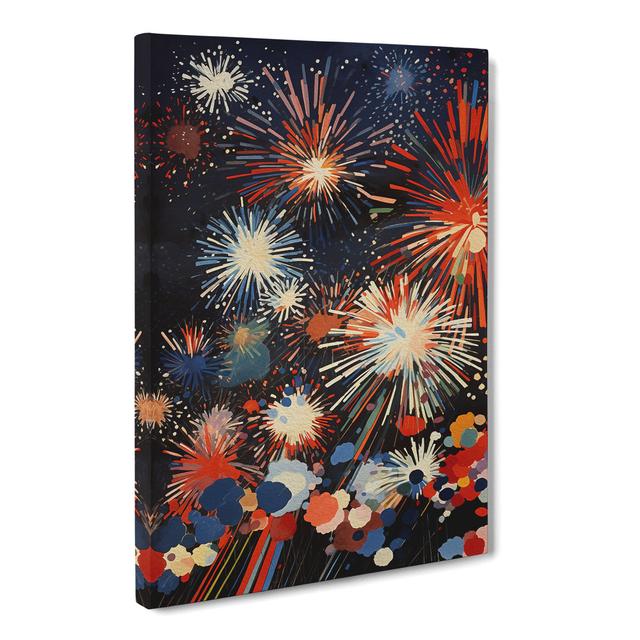 Fireworks Dadaism - Print Marlow Home Co. Size: 60cm H x 40cm W x 3cm D on Productcaster.