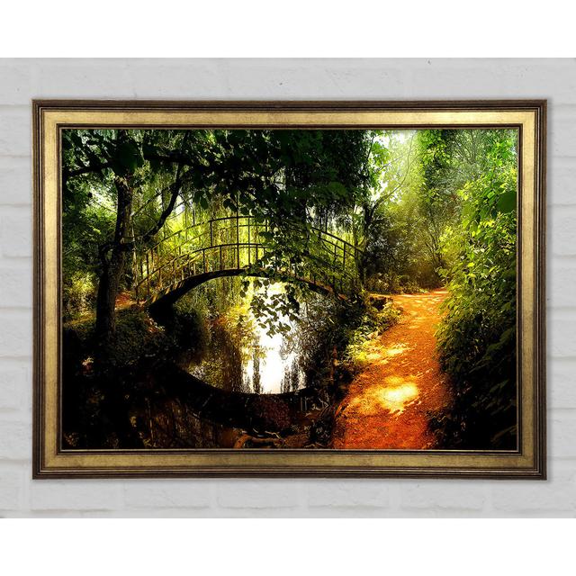 Arched Bridge Reflections - Single Picture Frame Art Prints Union Rustic Size: 59.7cm H x 84.1cm W x 1.5cm D on Productcaster.