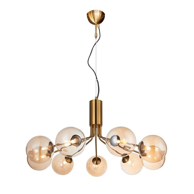 Waldron 9 - Light Globe Pendant George Oliver Finish: Champagne on Productcaster.