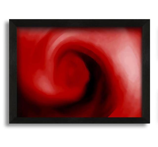 Hurricane Red Framed Print Ivy Bronx Format: White Framed Paper, Size: 21cm H x 29.7cm W x 10cm D on Productcaster.