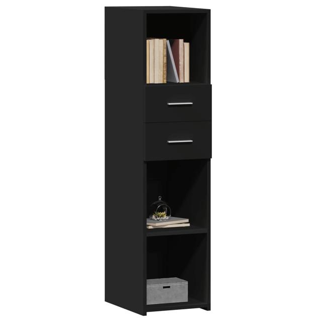 Vidaxl Highboard aus Holz 30x42,5x124 cm 17 Stories Farbe: Schwarz on Productcaster.