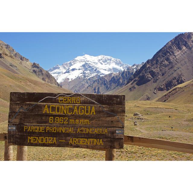 Andes Mountains, Argentina by Al-Travelpicture - Wrapped Canvas Photograph Alpen Home Size: 20cm H x 30cm W on Productcaster.