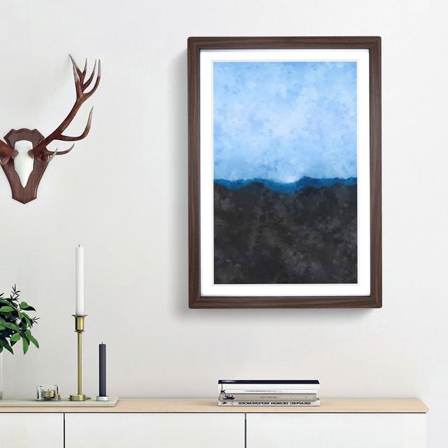 Mountains in Lappach Italy - Picture Frame Painting Print East Urban Home Frame Option: Walnut Framed, Size: 63cm H x 45cm W x 2cm D on Productcaster.