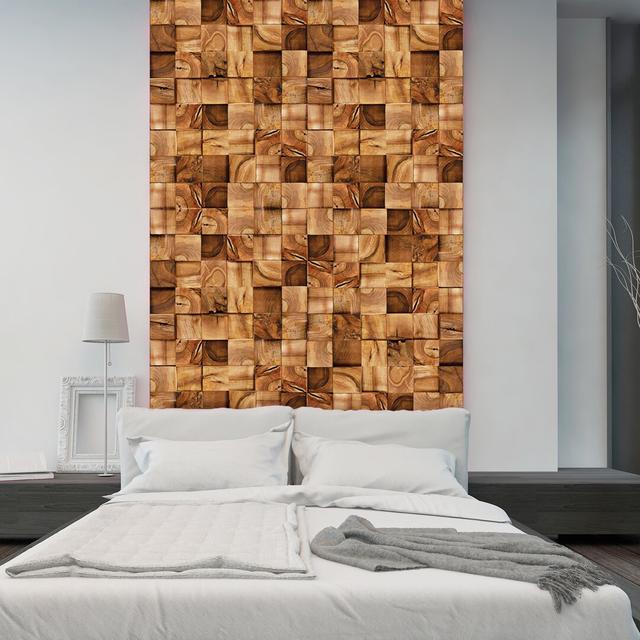 Square Timber Wall Sticker East Urban Home on Productcaster.