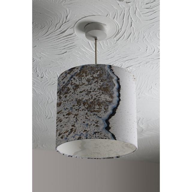 Beach Tide Cotton Drum Lamp Shade Ebern Designs Size: 22cm H x 25cm W x 25cm D on Productcaster.