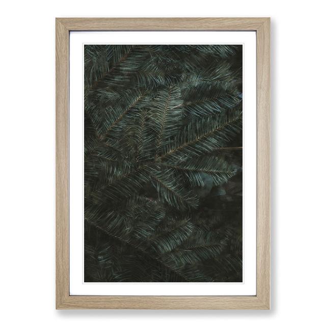 Leaf Layers - Picture Frame Painting East Urban Home Frame Option: Oak Framed, Size: 48cm H x 36cm W x 2cm D on Productcaster.